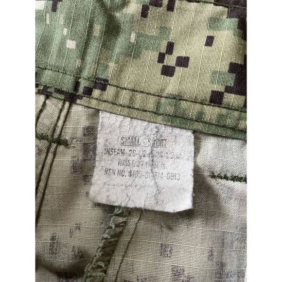 US Navy NWU Type III Camo Pants Military Cargo Ripstop Small Short - Picture 4 of 10
